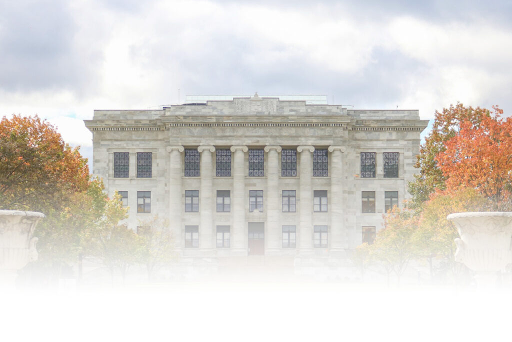 anner tòa nhà thư viện Widener tại Đại học Harvard Mỹ vào mùa thu